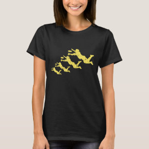 T-shirt Retro Ultimate Frisbee Disque Vintage Golf Flying
