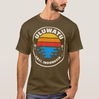 T-shirt Retro Uluwatu Bali Indonésie Vintage Beach Surf Em