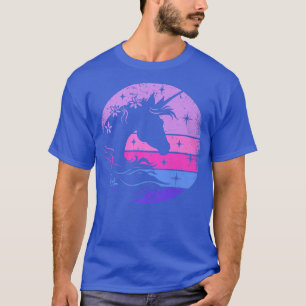 T-shirt Retro Unicorn Bling Fairytale Lover Unicorn Fantas