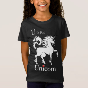 T-Shirt Retro Unicorn, U est pour la carte flash Unicorn