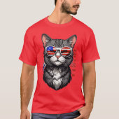 T-shirt Rétro US Cat (Devant)