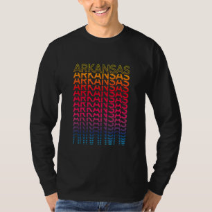 T-shirt Rétro Usa Coloré État Nostalgique Arkansas