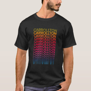 T-shirt Retro USA Colorful City Nostalgale Carrollton