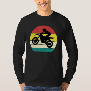 T-shirt Retro USA Dirt Bike Rider Vintage Motocross Motorc