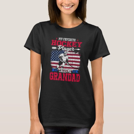 T-shirt Retro Usa Drapeau Joueur me appelle Grand 4e (Devant)
