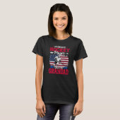 T-shirt Retro Usa Drapeau Joueur me appelle Grand 4e (Devant entier)