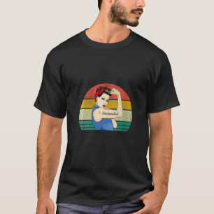 T-shirt rétro vacciné pour femmes Croit aux vaccin