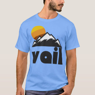 T-shirt Retro Vail Colorado))( Tourist Souvenir Travel D
