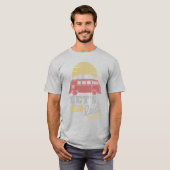T-Shirt Retro Van Life Let's Get Lost (Devant entier)