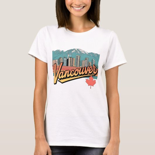 T-shirt Retro Vancouver (Devant)