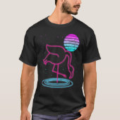 T-shirt Rétro Vaporwave 90s Exotic Bird Lover Synthwave Fl (Devant)