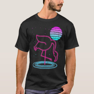 T-shirt Rétro Vaporwave 90s Exotic Bird Lover Synthwave Fl