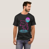 T-shirt Rétro Vaporwave 90s Exotic Bird Lover Synthwave Fl (Devant entier)
