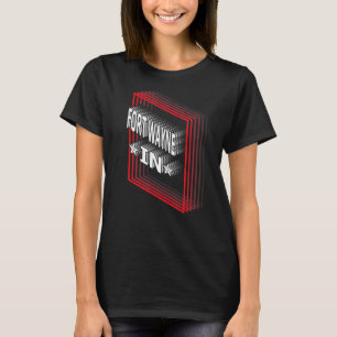 T-shirt Retro Vaporwave Fort Wayne Indiana IN