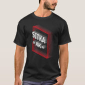 T-shirt Rétro Vaporwave Sitka Alaska AK (Devant)