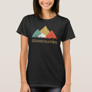 T-shirt Rétro ville de chemise de montagne de Grand Rapid