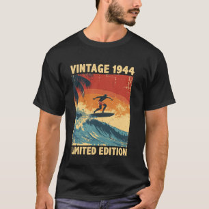T-shirt Rétro Vintage 1944 Amateur de Surf Édition Limitée