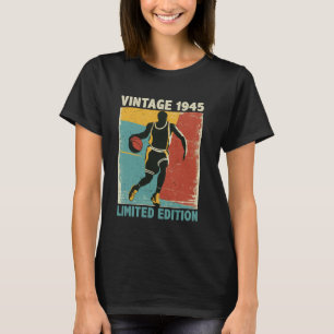 T-shirt Rétro Vintage 1945 Amateur de Basket-ball Édition 