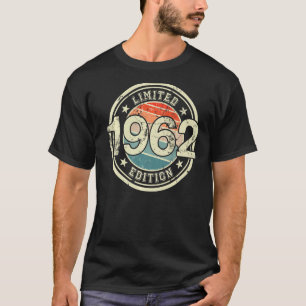 T-shirt Retro Vintage 1962 60 Ans 60e Anniversaire