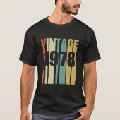 T-shirt Rétro vintage 1978 (Devant)