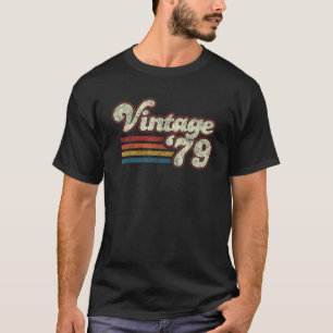 T-shirt Retro Vintage 1979 Anniversaire