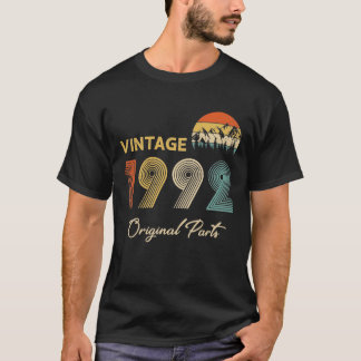 T-shirt Retro Vintage 1992 Pièces originales Anniversaire