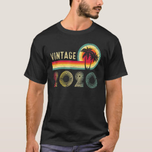 T-shirt Retro Vintage 2020 2e anniversaire Femmes Hommes g