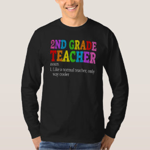 T-shirt Retro Vintage 2nd Grade Teacher Définition back To