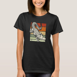 T-shirt Retro Vintage Alligator Gator Crocodile Zoo Animal