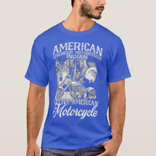 T-shirt Retro Vintage American Motorcycle Indian pour la v