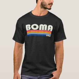 T-shirt Rétro vintage années 70 80 style Boma Congo
