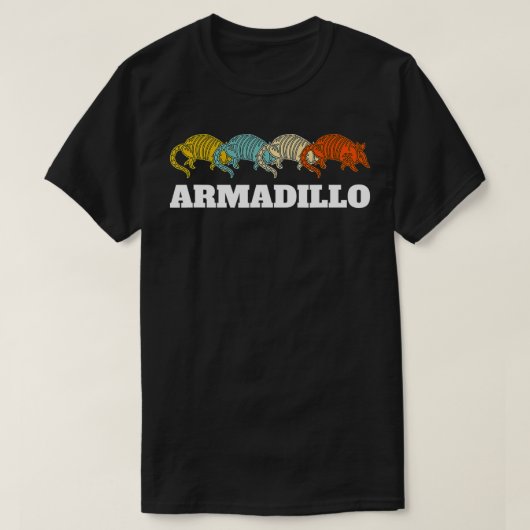 T-shirt Retro Vintage Armadillo (Design devant)