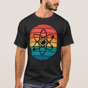T-shirt Rétro Vintage Atome Science Physique