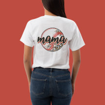 Retro Vintage Baseball Mama, Front photo du joueur
