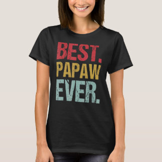 T-shirt Retro Vintage Best Papaw Ever New Papa Life Père