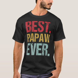 T-shirt Retro Vintage Best Papaw Ever New Papa Life Père