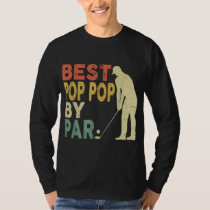 T-shirt Retro Vintage Best Pop Pop Par Par Golf Père's Da
