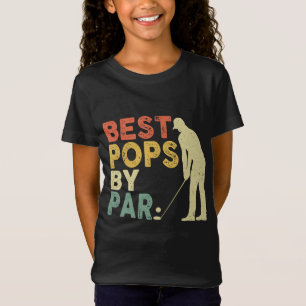 T-Shirt Retro Vintage Best Pops Par Par Golf Fête des père