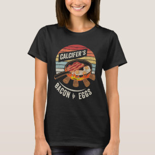 T-shirt Retro Vintage Calcifer's Bacon and Egg Cook Food L