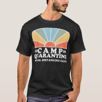Rétro Vintage Camp Quarantine Funny Social Distanc