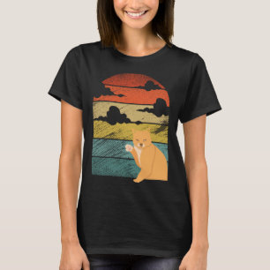 T-shirt Retro vintage Chat et Cute animal matériel 4