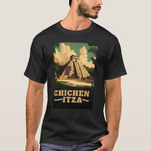 T-shirt Retro Vintage Chichen Itza