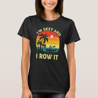 T-shirt Rétro Vintage Coucher de soleil Je suis sexy et je