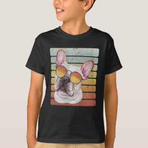 T-shirt Rétro Vintage Coucher de soleil Maman Papa Bouledo