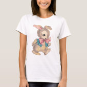 T-shirt Retro Vintage Cute Bunny (Devant)