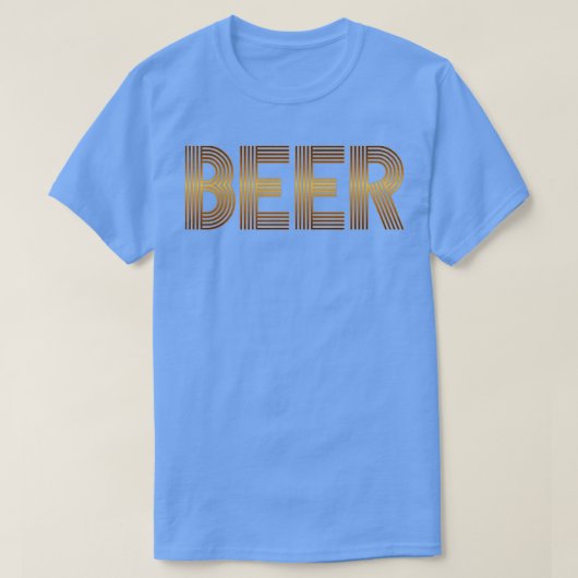 T-shirt Retro Vintage de bière (Design devant)