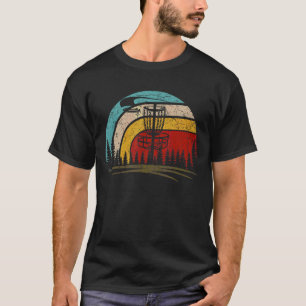 T-shirt Retro Vintage Disque Golf Frolf Flying Disk Sport