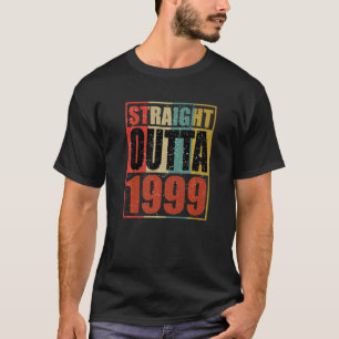 T-shirt Retro Vintage Droite Outta 1999 23 Ans 23r