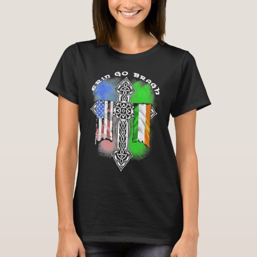 T-shirt Retro Vintage Erin Go Bragh (Devant)