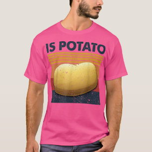 T-shirt Retro Vintage Est De La Pomme De Terre À La Télévi